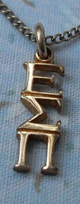 Epsilon Sigma Pi Greek Letter Pendant on Chain in Conroe, Texas